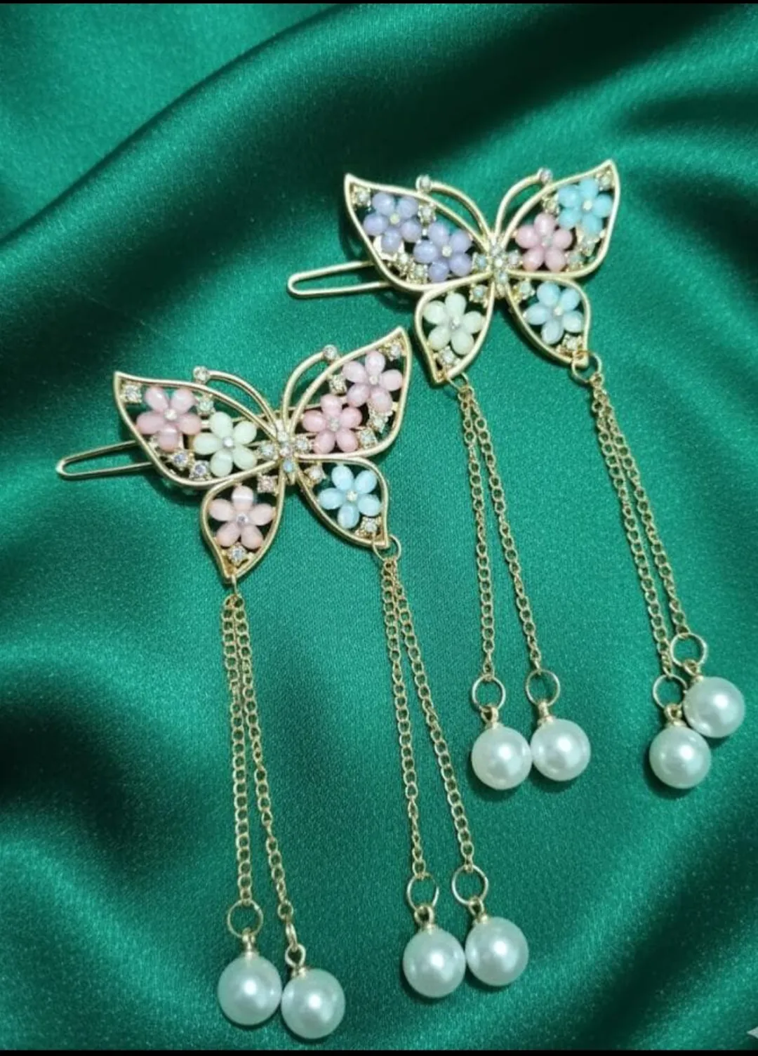 Metal Hair Pins with Latkan