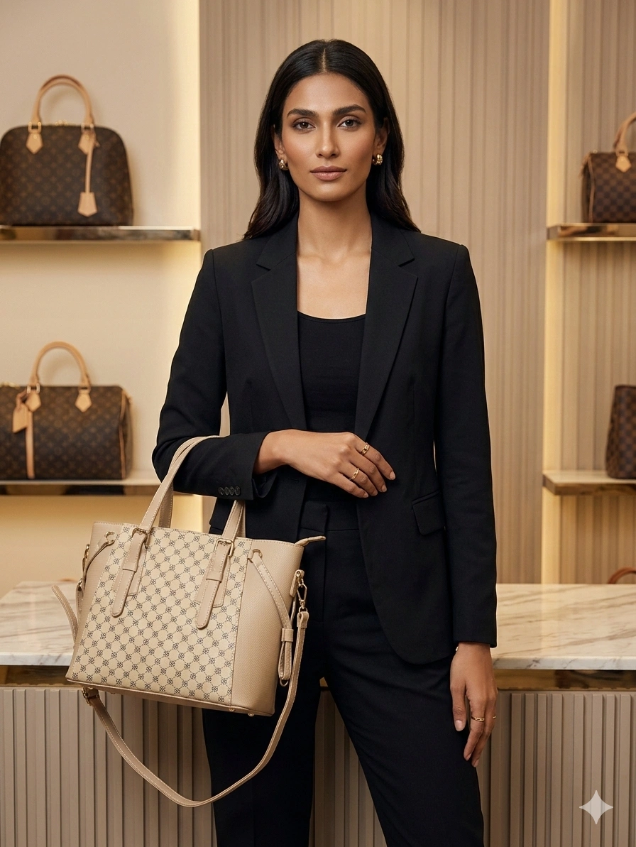 Formal shoulder bag