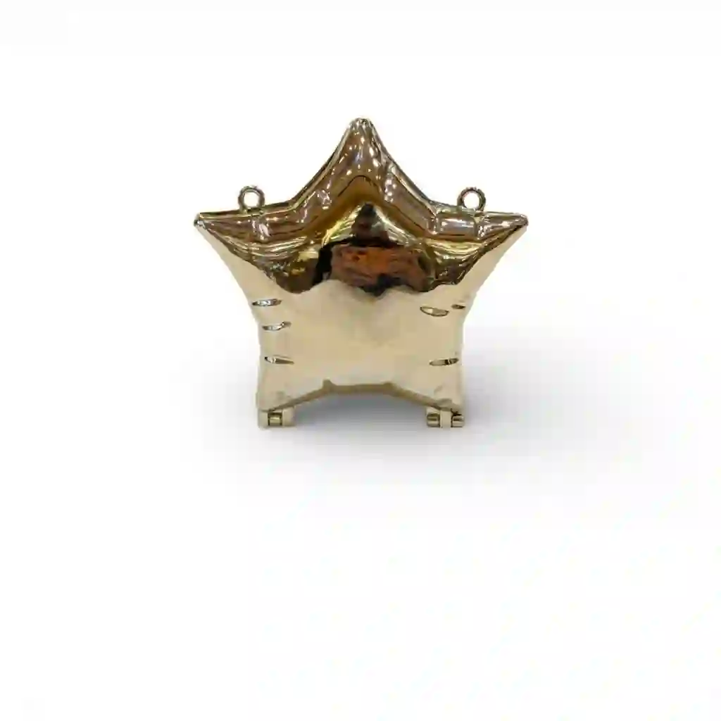 Mini Star Metal Silver Clutch