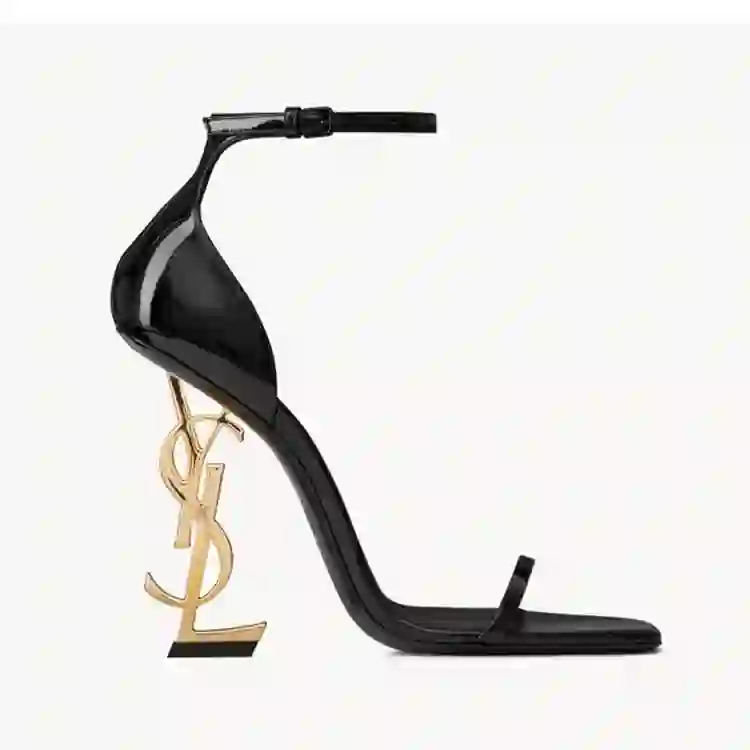 YSL Opyium Heels Black Gold