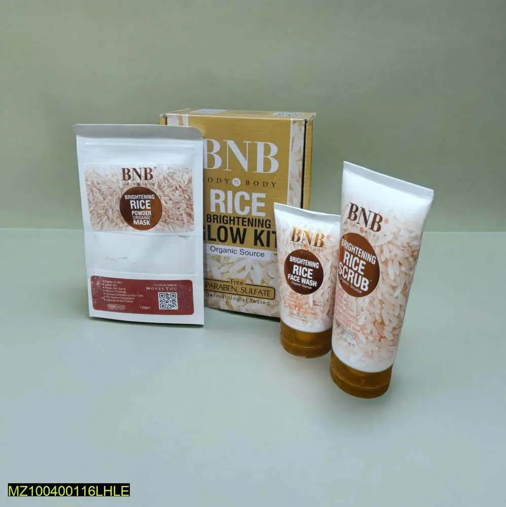 Glowing rice facial kit