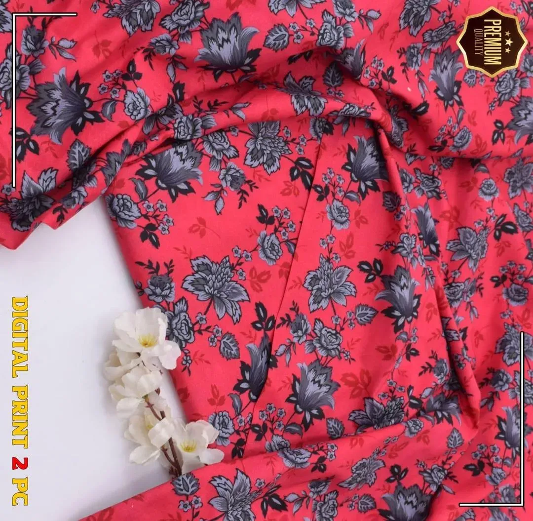 Two piece unstitched women cloth for winter