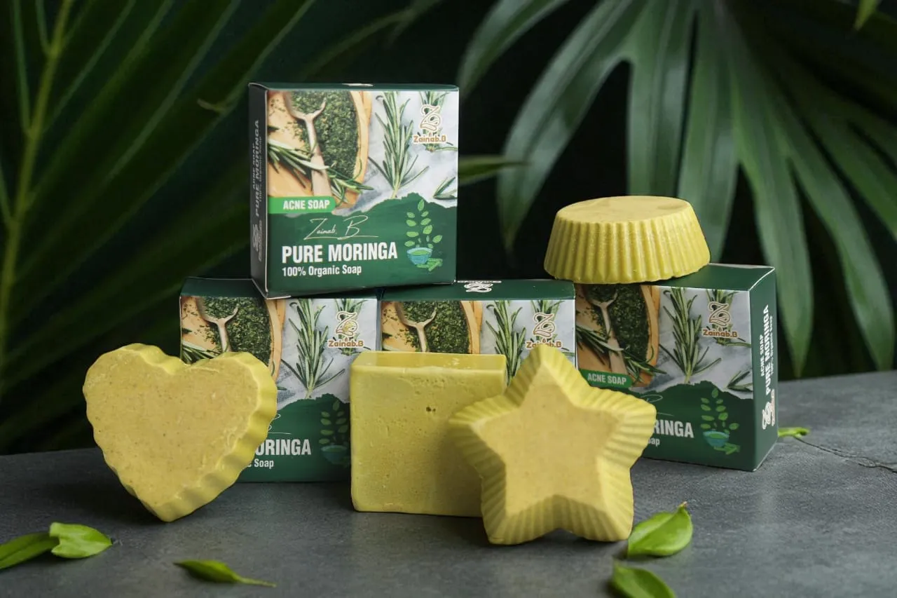 Pure Moringa 100%Organic Acne Soap – Natural Herbal Skincare