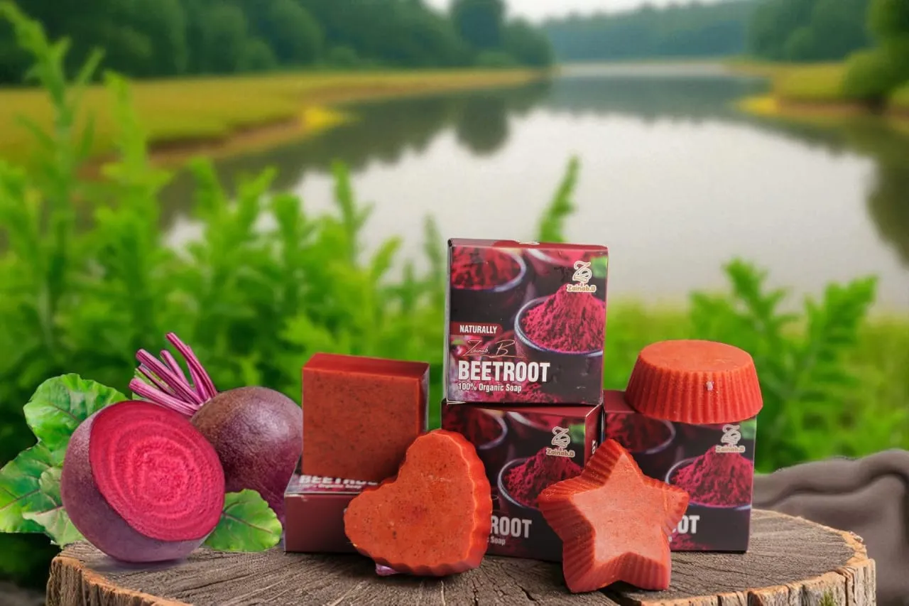 Beetroot Beauty Soap – Natural Glow & Deep Nourishment