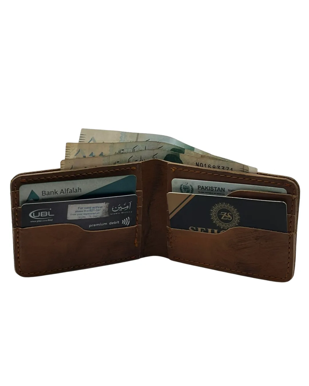 RUSTIC BROWN CLASSIC COW LEATHER WALLET