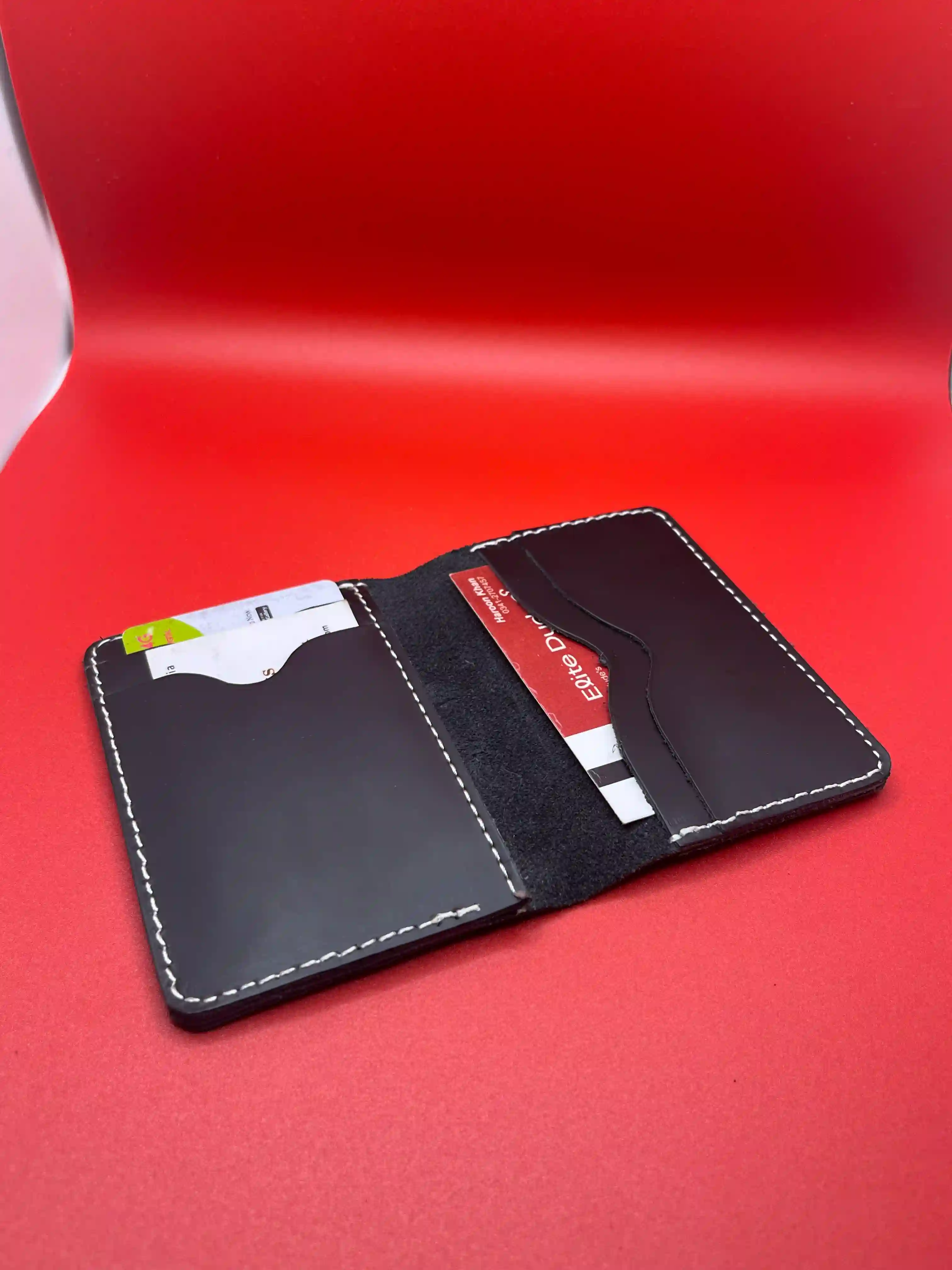 ULTRA SLIM CLASSIC BLACK CARD HOLDER WALLET