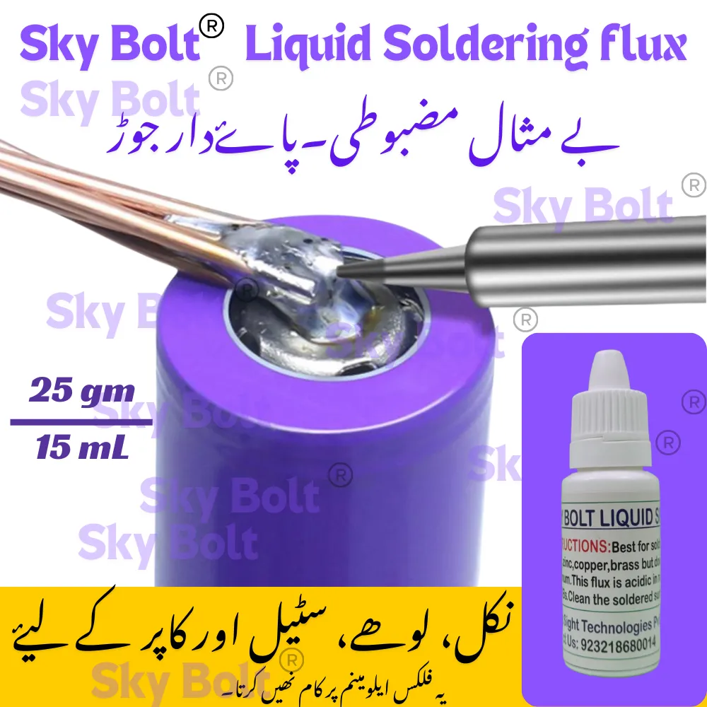 Liquid Flux For Steel And LI'ON Batteries