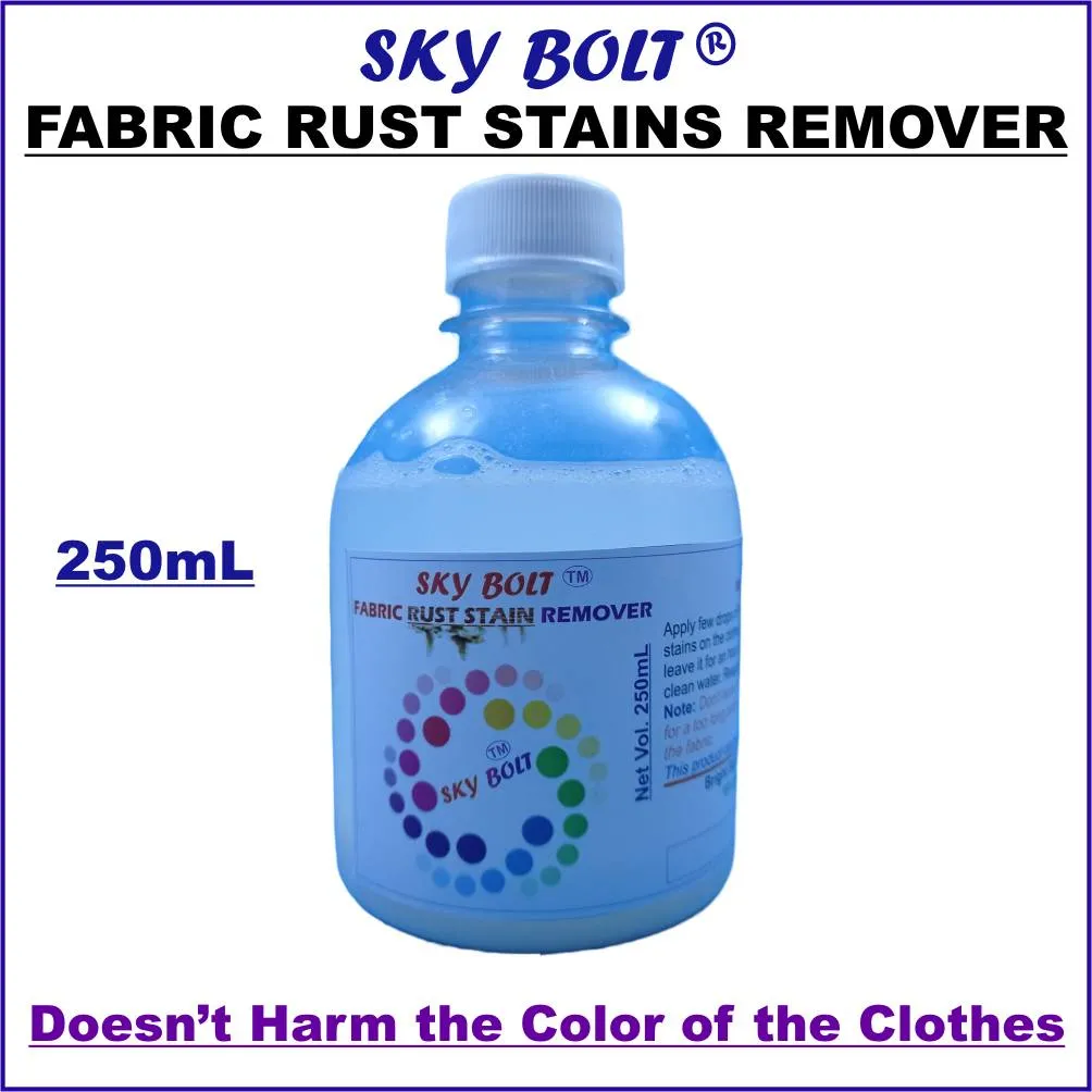 Fabric rust stain remover