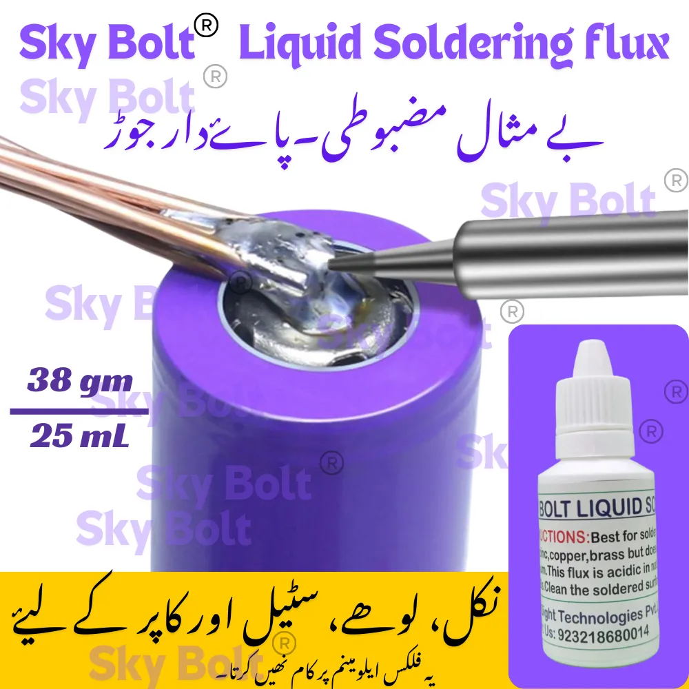 Liquid Flux For Steel And LI'ON Batteries