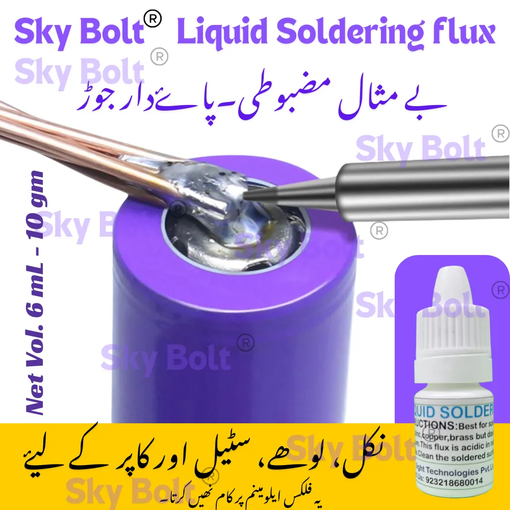 Liquid Flux For Steel And LI'ON Batteries