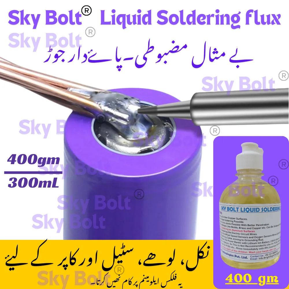 Liquid Flux For Steel And LI'ON Batteries