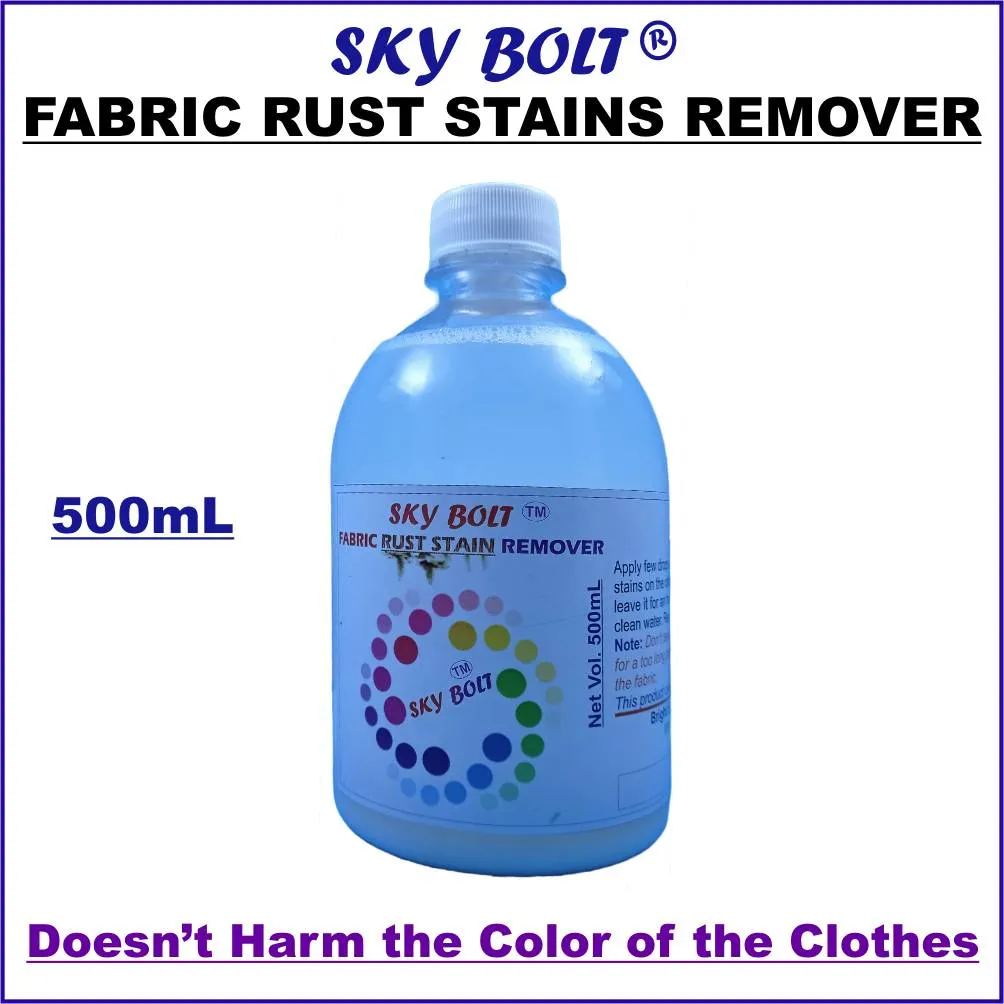 Fabric rust stain remover