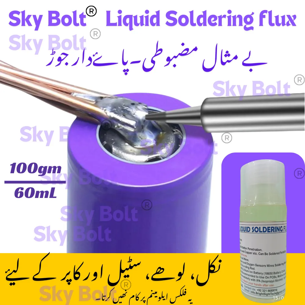 Liquid Flux For Steel And LI'ON Batteries