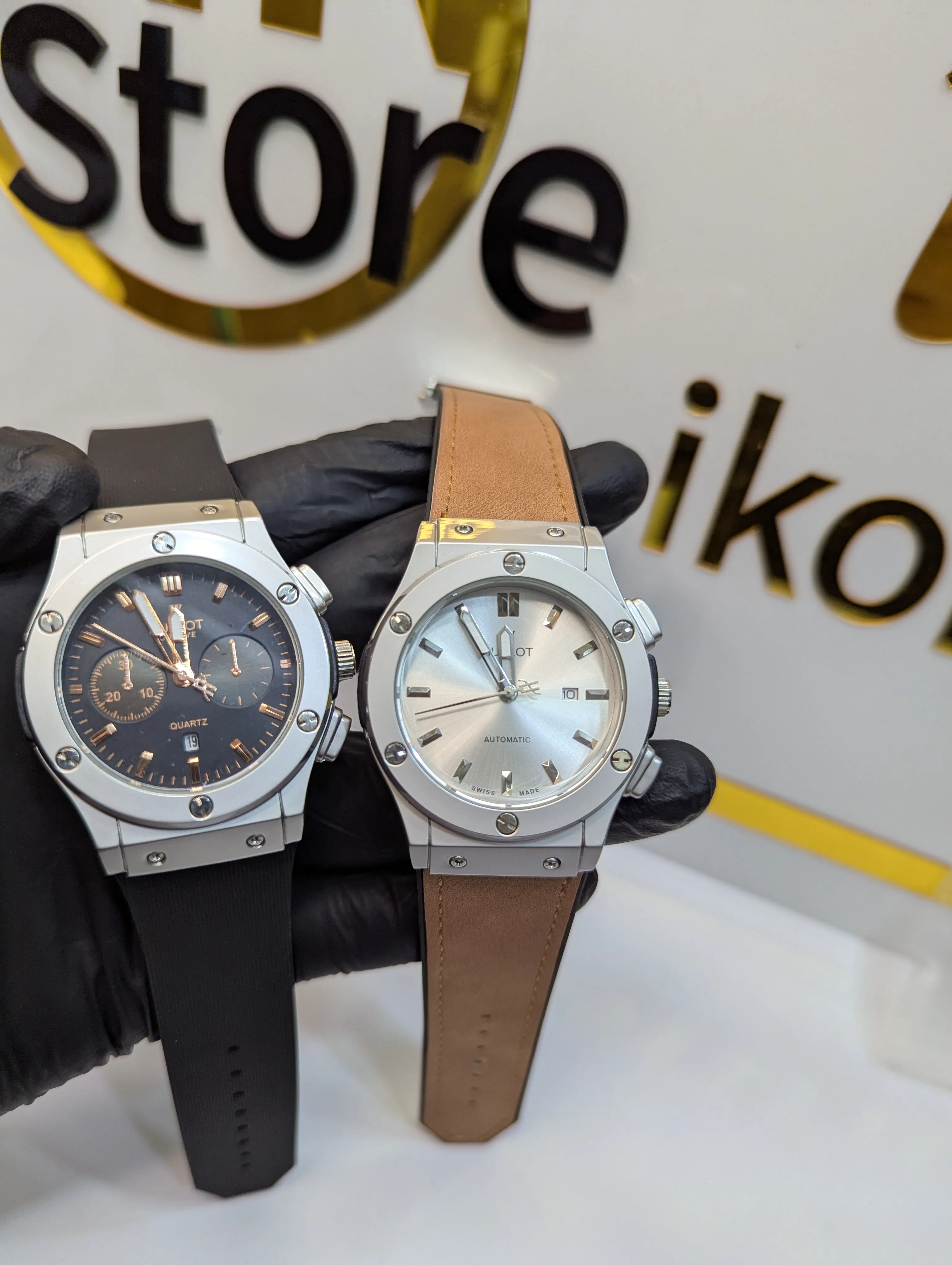 ✨ Hublot Dual Watch Deal – Automatic & Quartz Combo Set