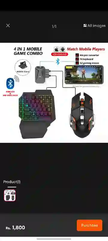 best game keyboard mouse 4 in 1