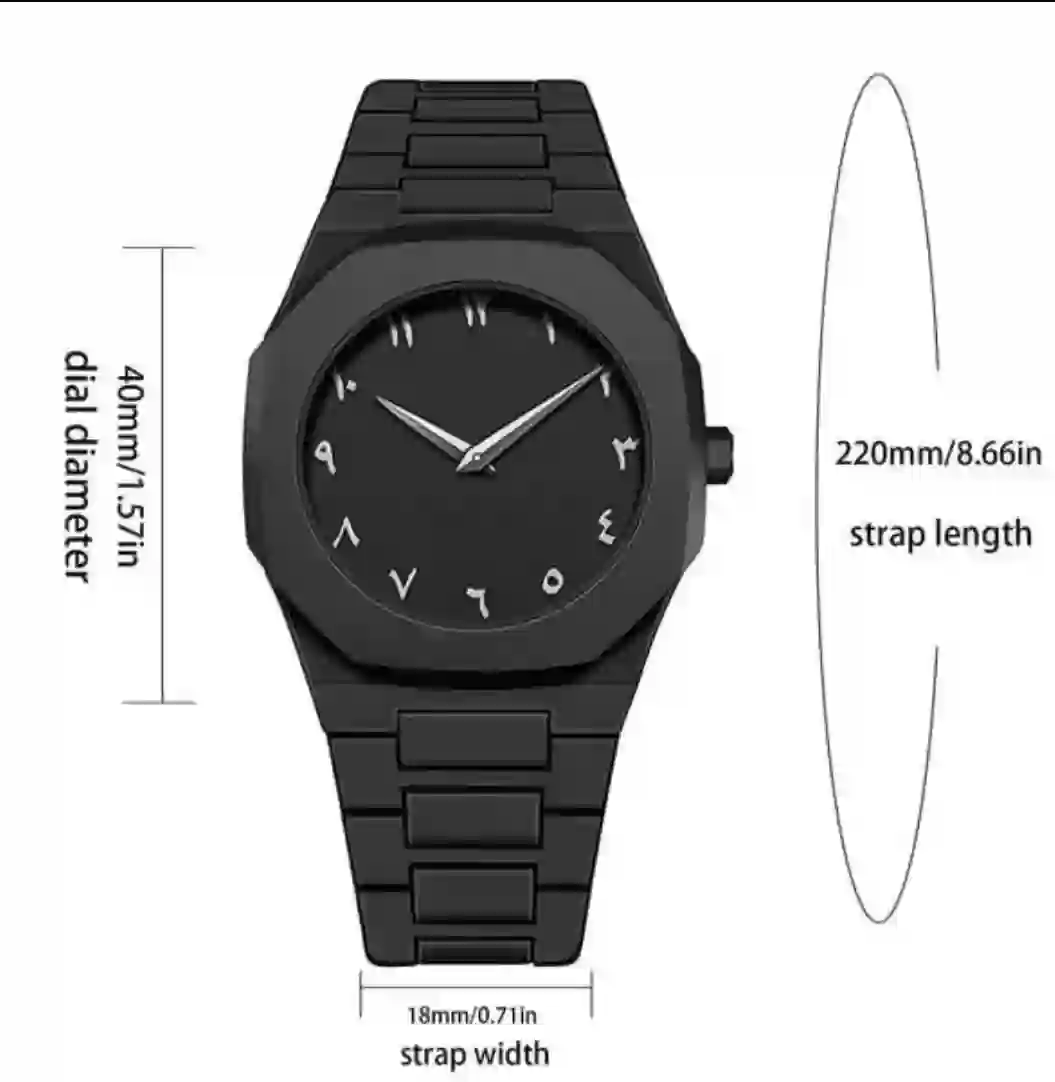 Black Arabic Aura watch