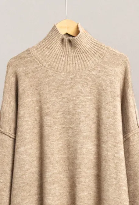 Winter Turtleneck Sweater and Wide Leg Pants