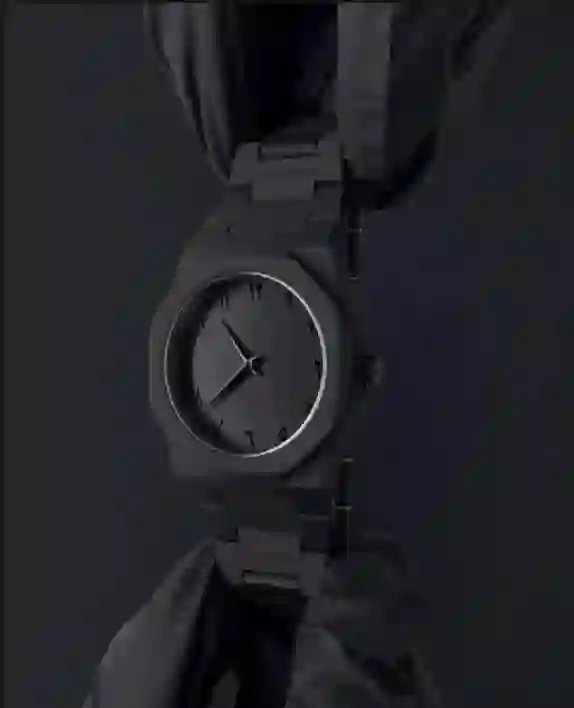 Aura Black Arabic Watch