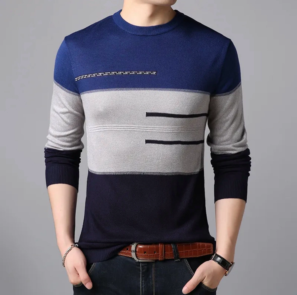 Mens Knitted Sweatshirt