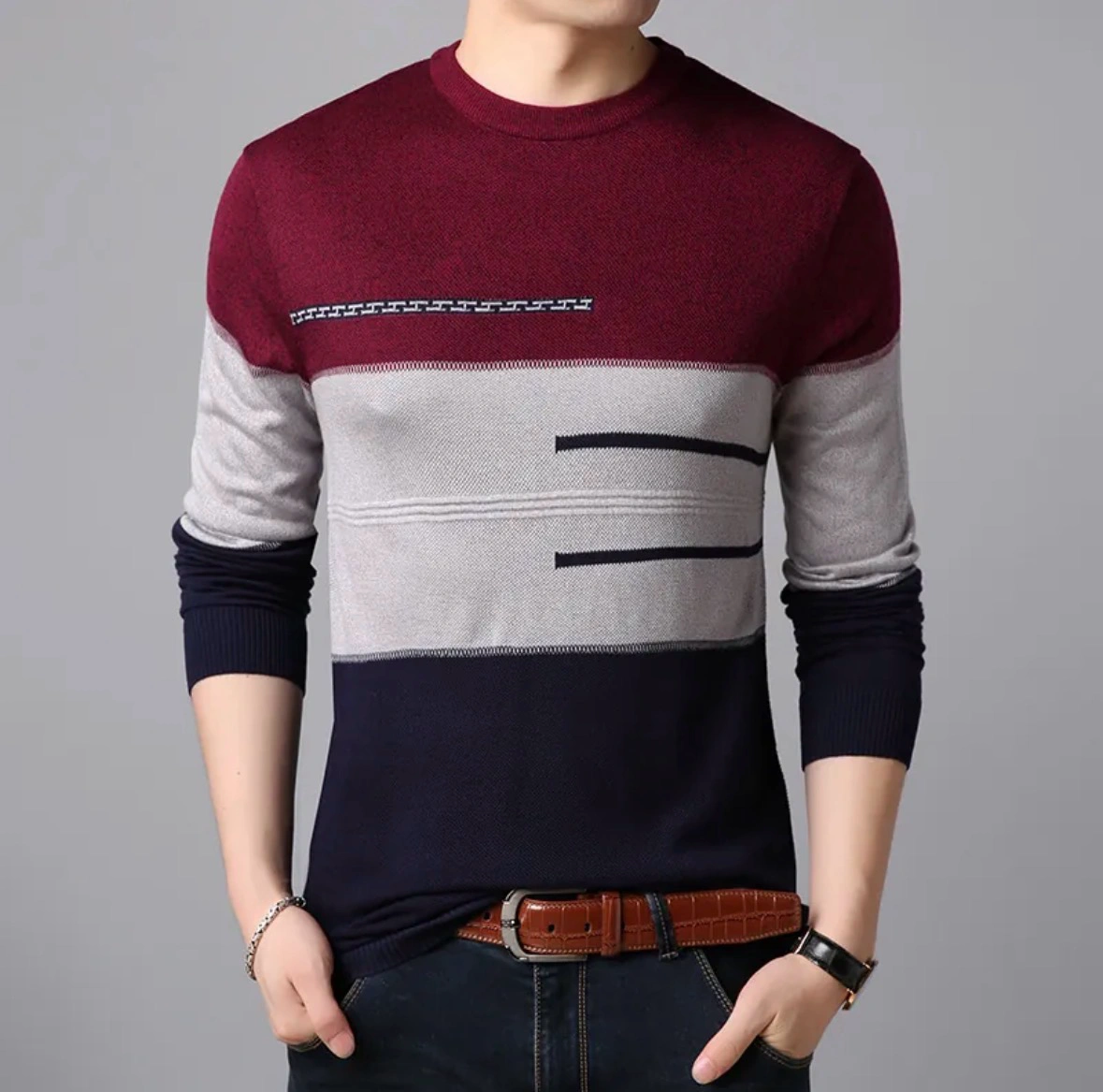 Mens Knitted Sweatshirt