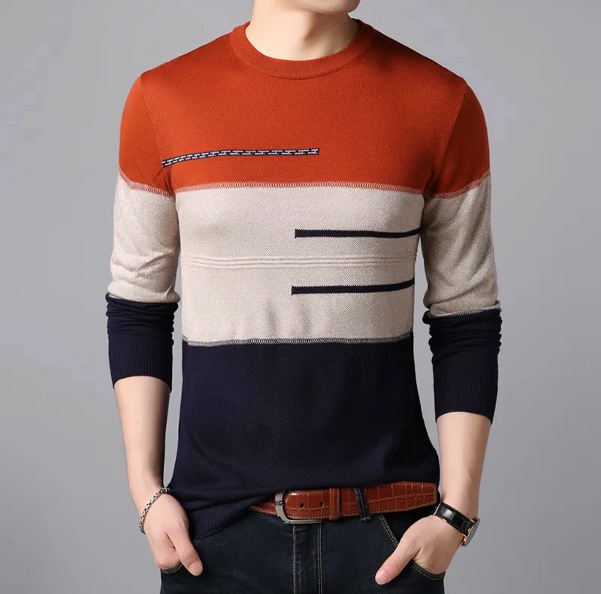 Mens Knitted Sweatshirt