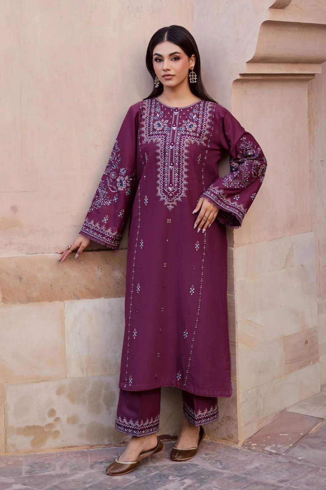 Roshan 2Pc - Embroidered Lawn Dress