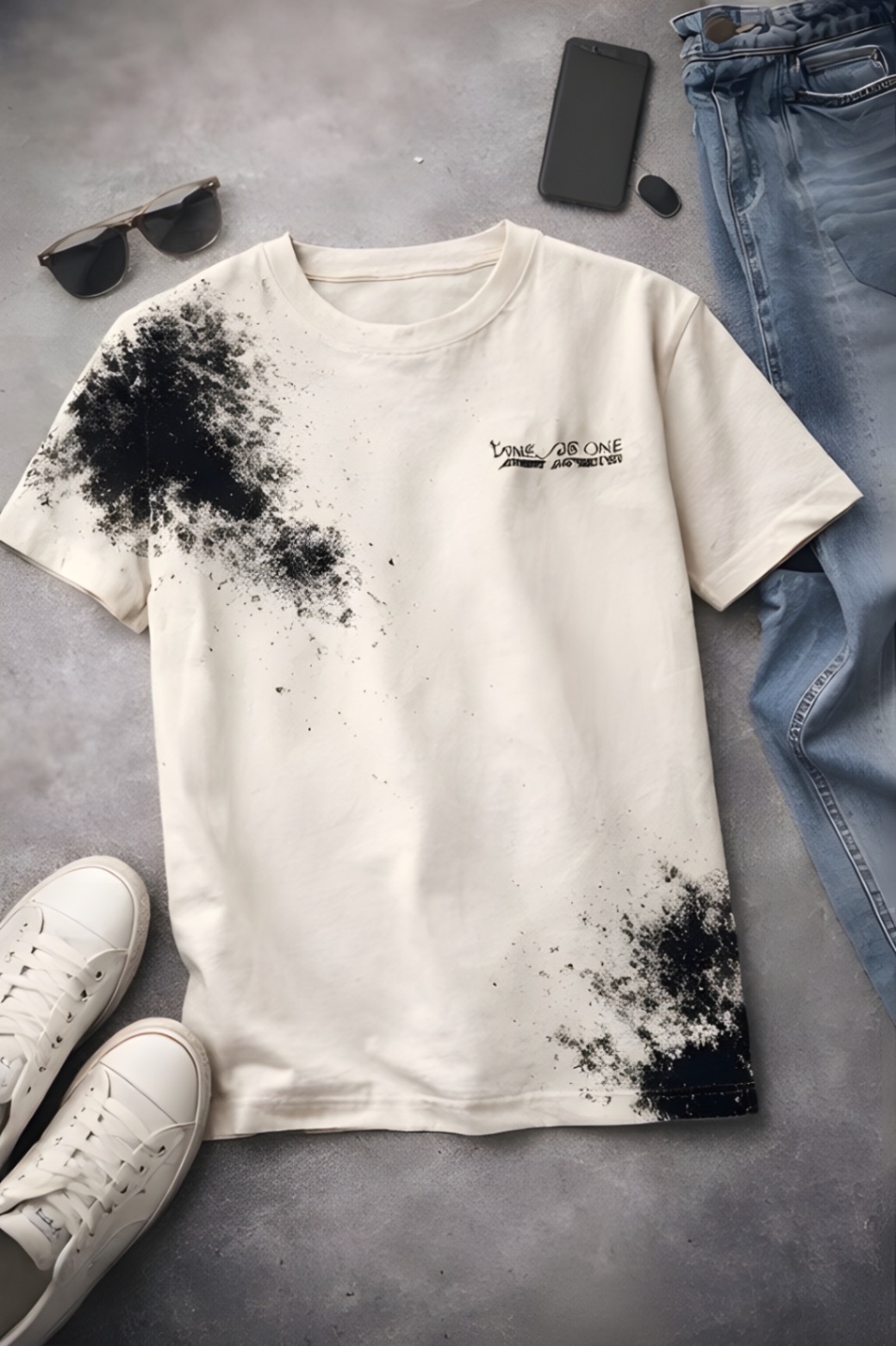 Off-White Ink Splash Tee