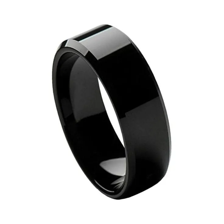Black Obsidian Edge Ring