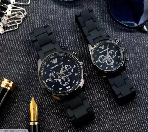 Couple Fiber Chronograph Black