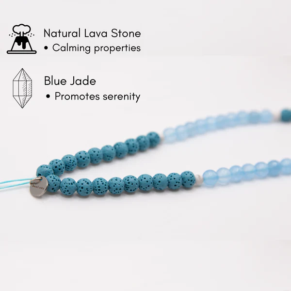 Azure Sky Stone Tasbeeh | Calm & Serene Prayer Beads