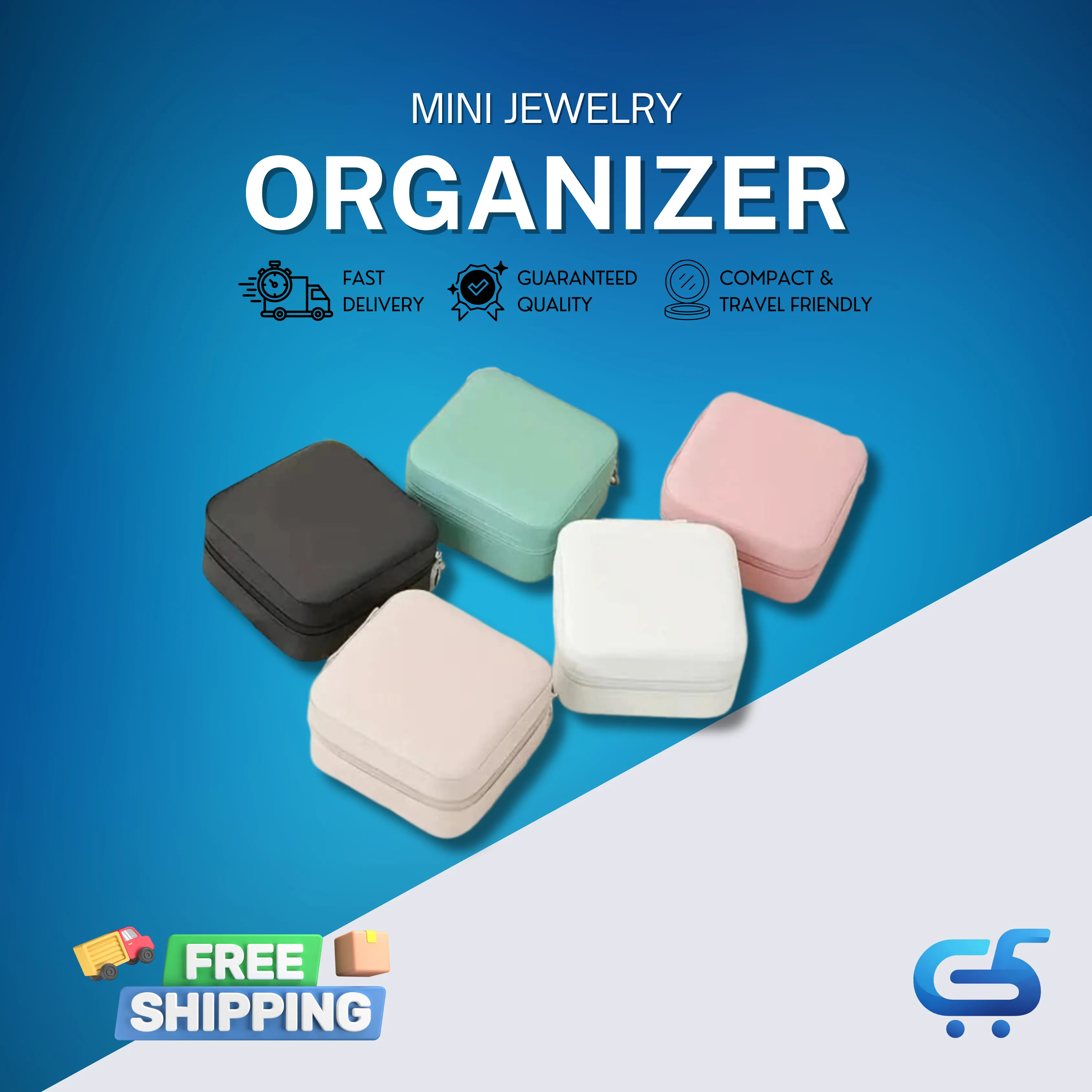 Mini Leather Jewelry Organizer