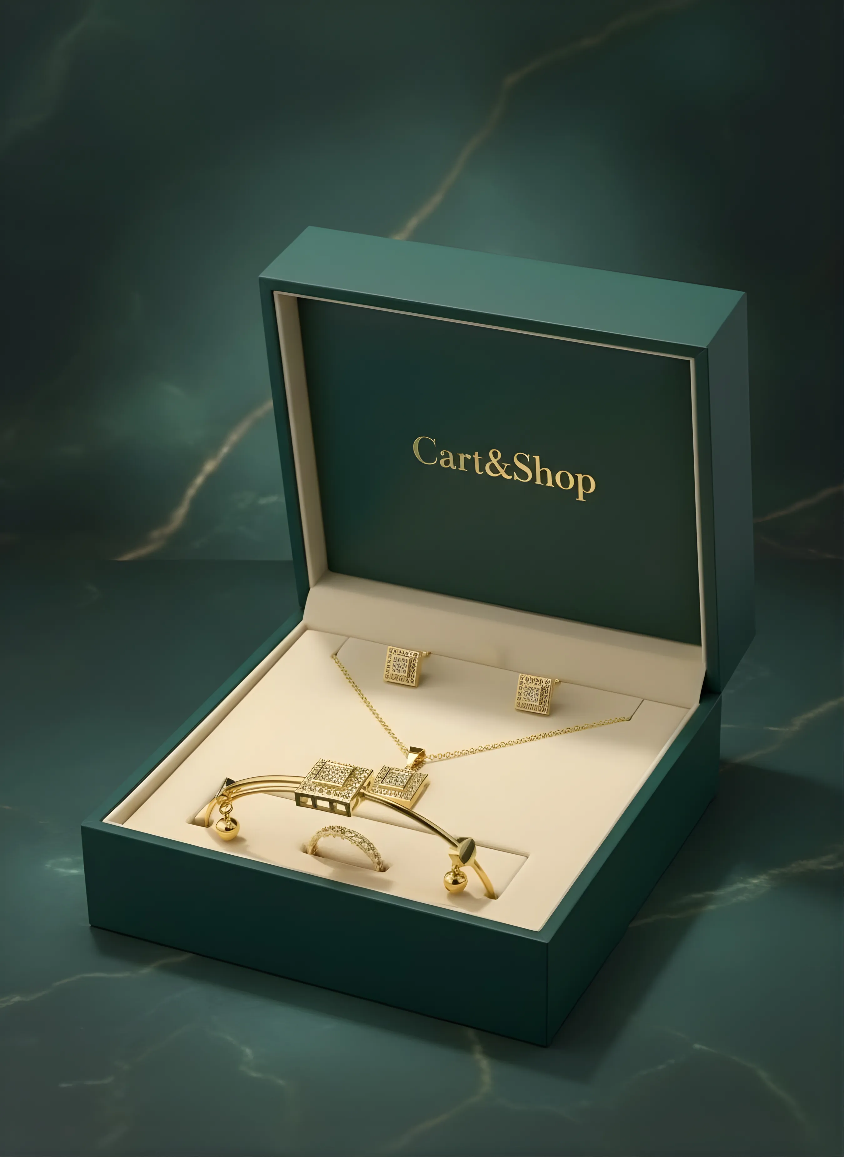 Royal Glow 4-Piece Crystal Jewelry Set