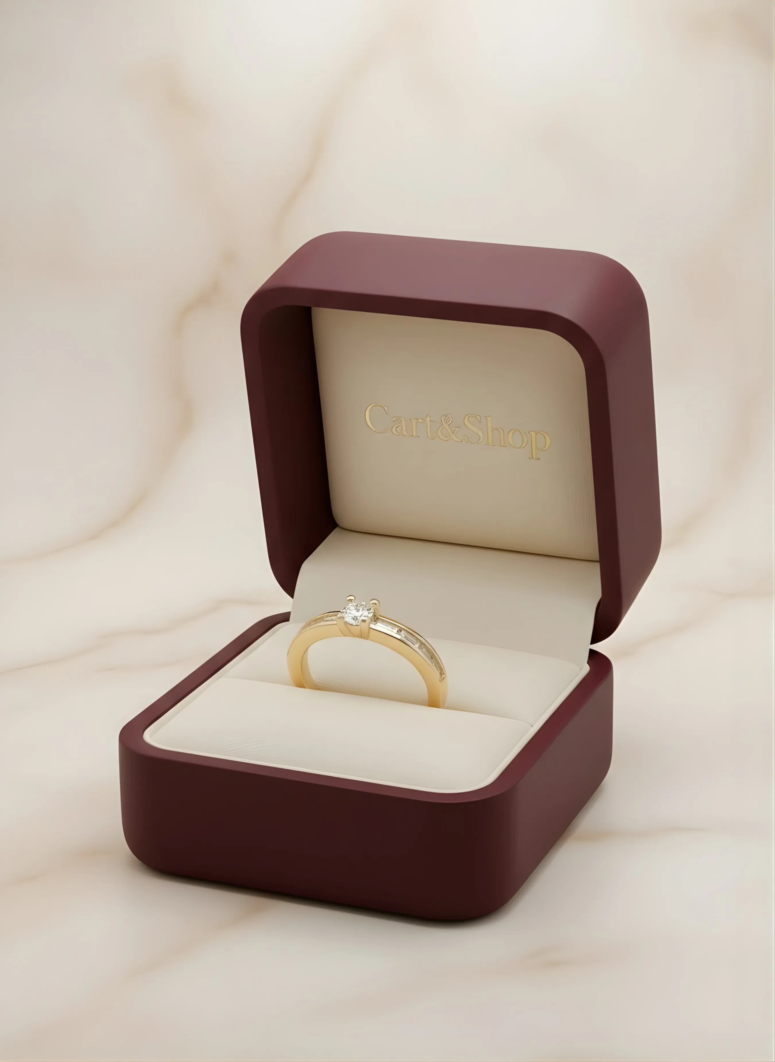 The Heritage Solitaire | Channel-Set Tapered Band