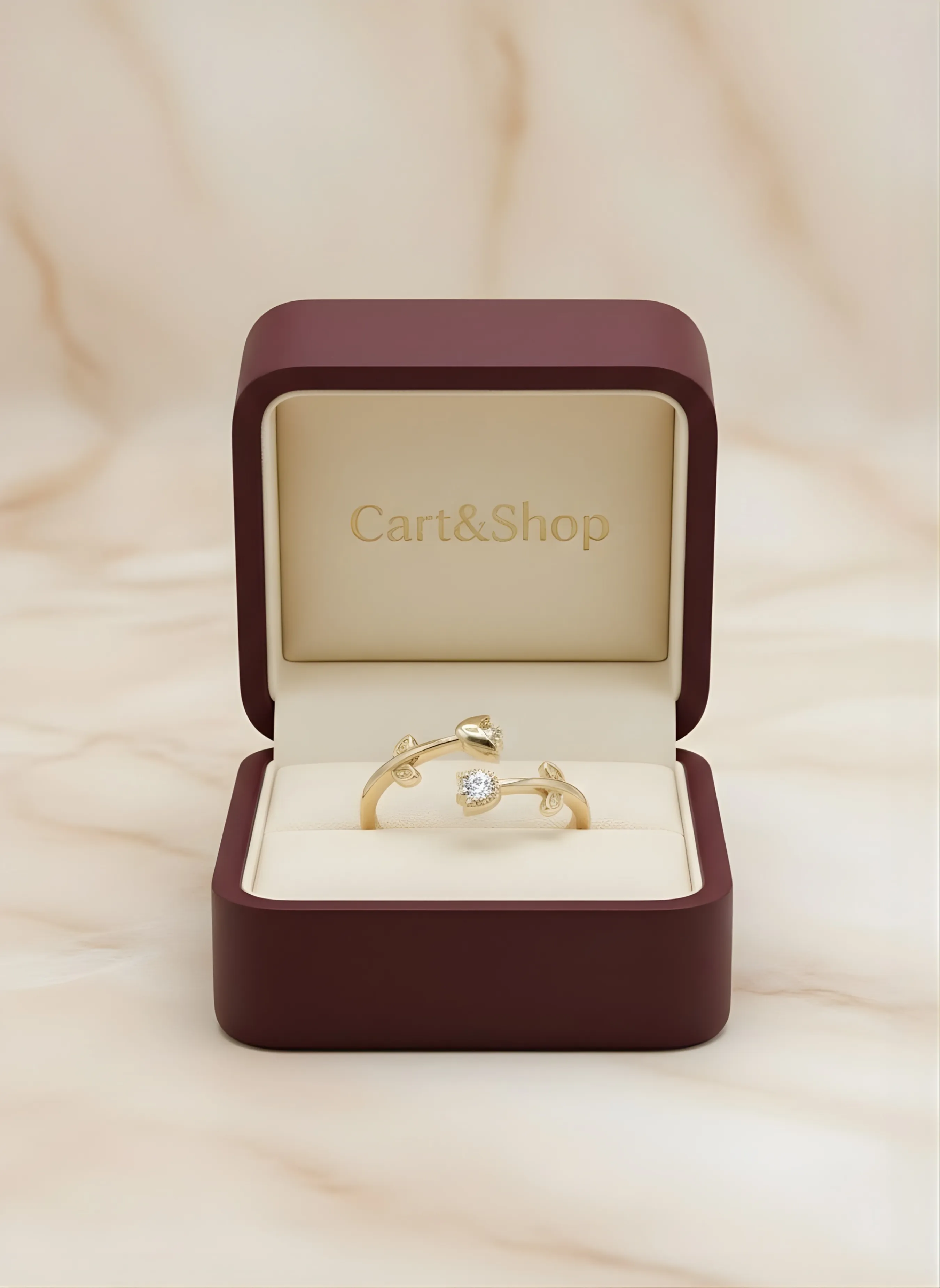 The Enchanted Vine | Botanical Diamond Bypass Ring