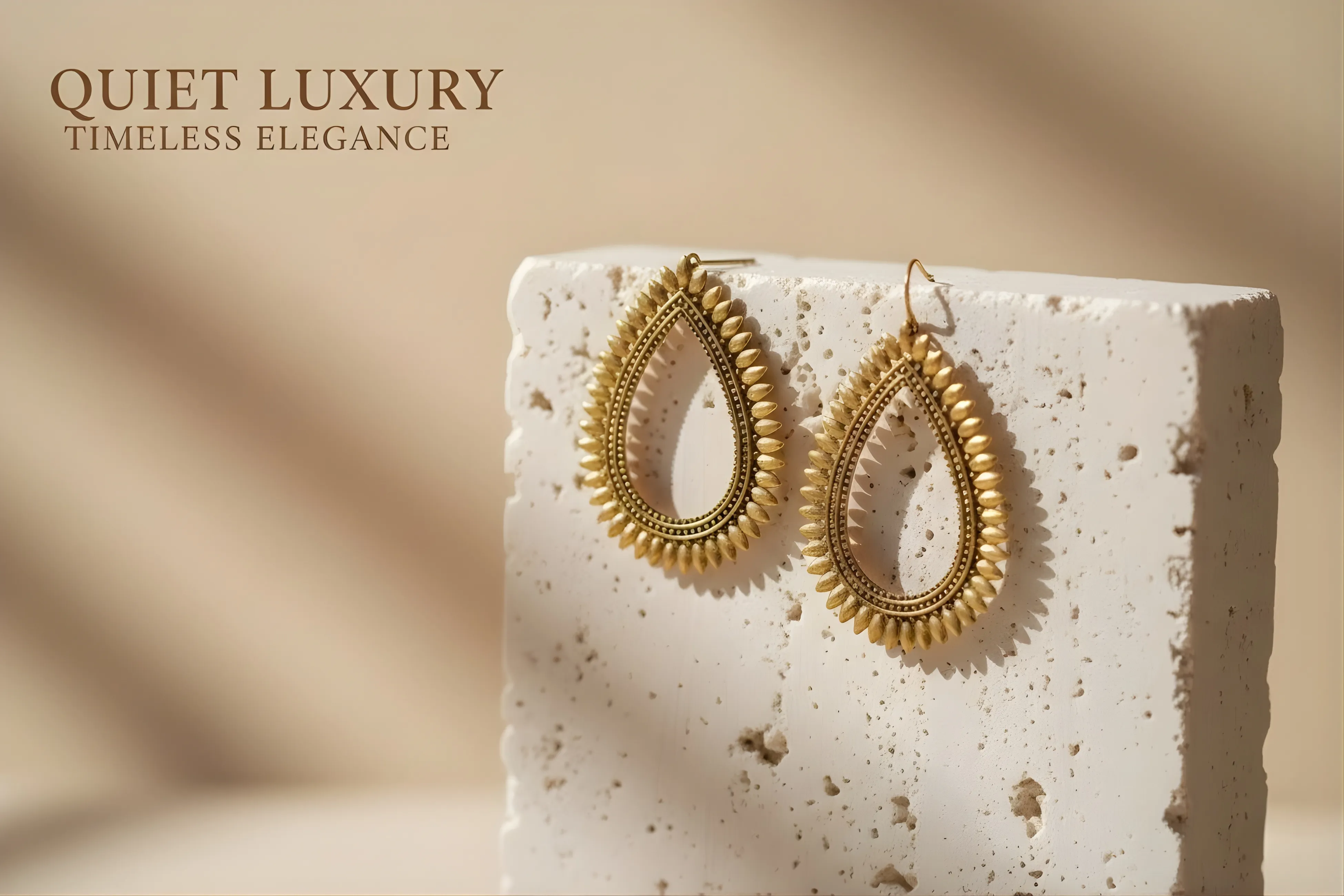 Royal Noir Teardrop Statement Earrings Duplicate