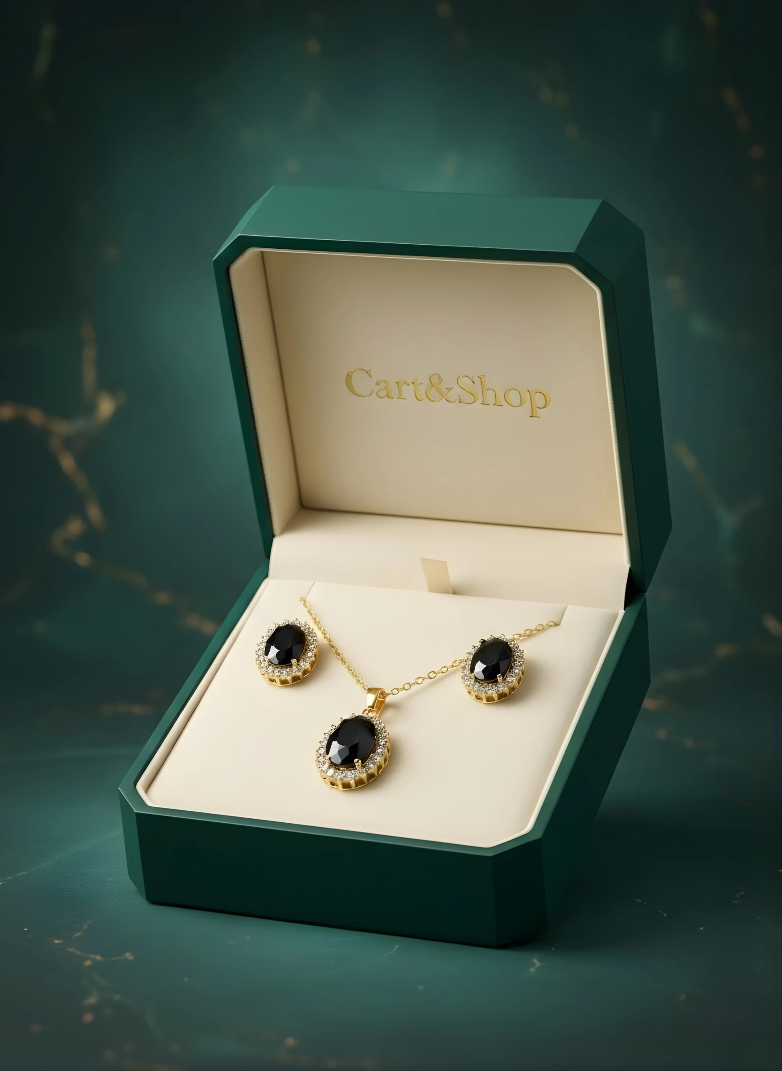 The Midnight Oval | Signature Gold & Jet-Black Trio