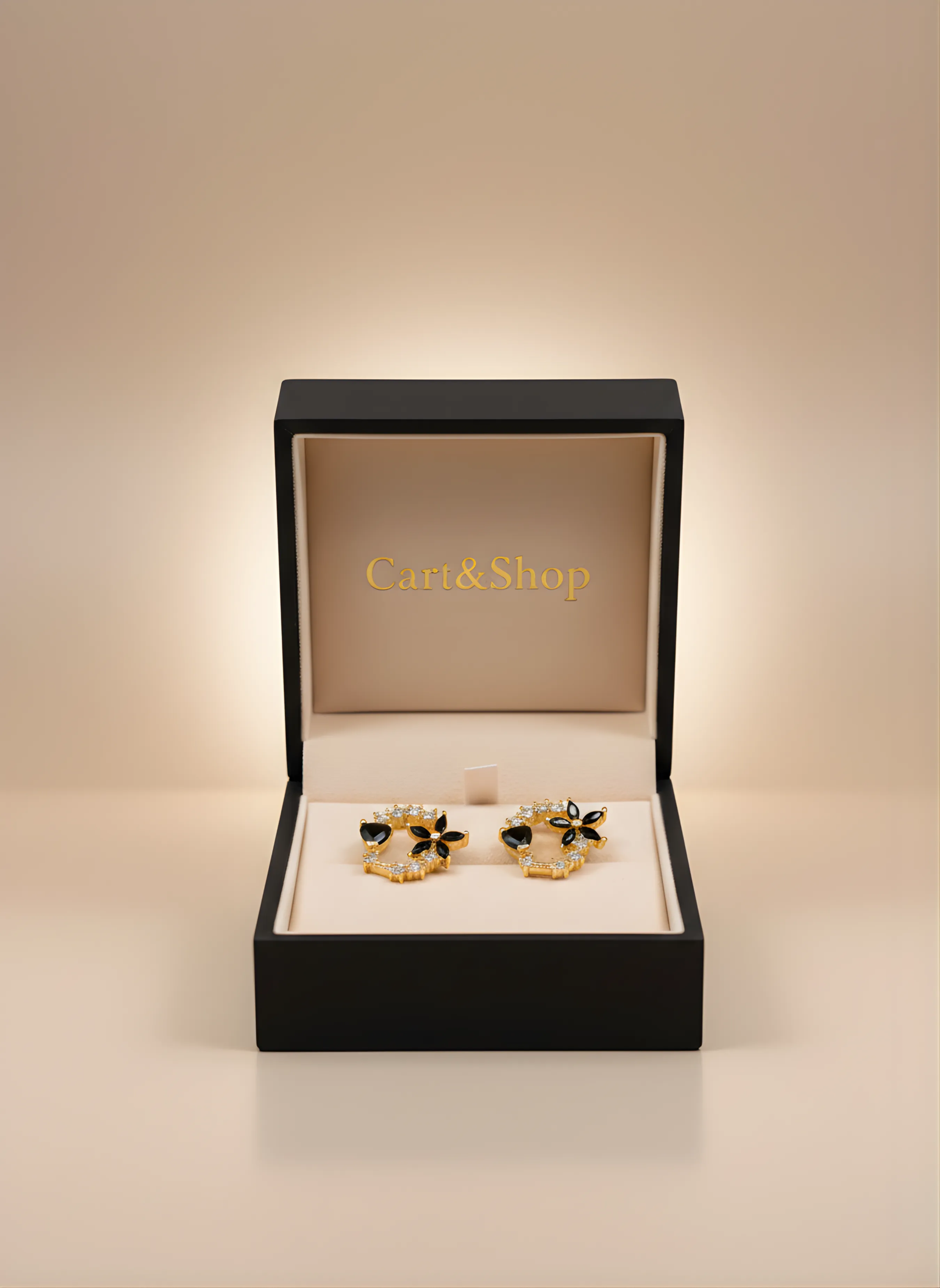 Jardin de Nuit | Onyx Blossom Botanical Hoops