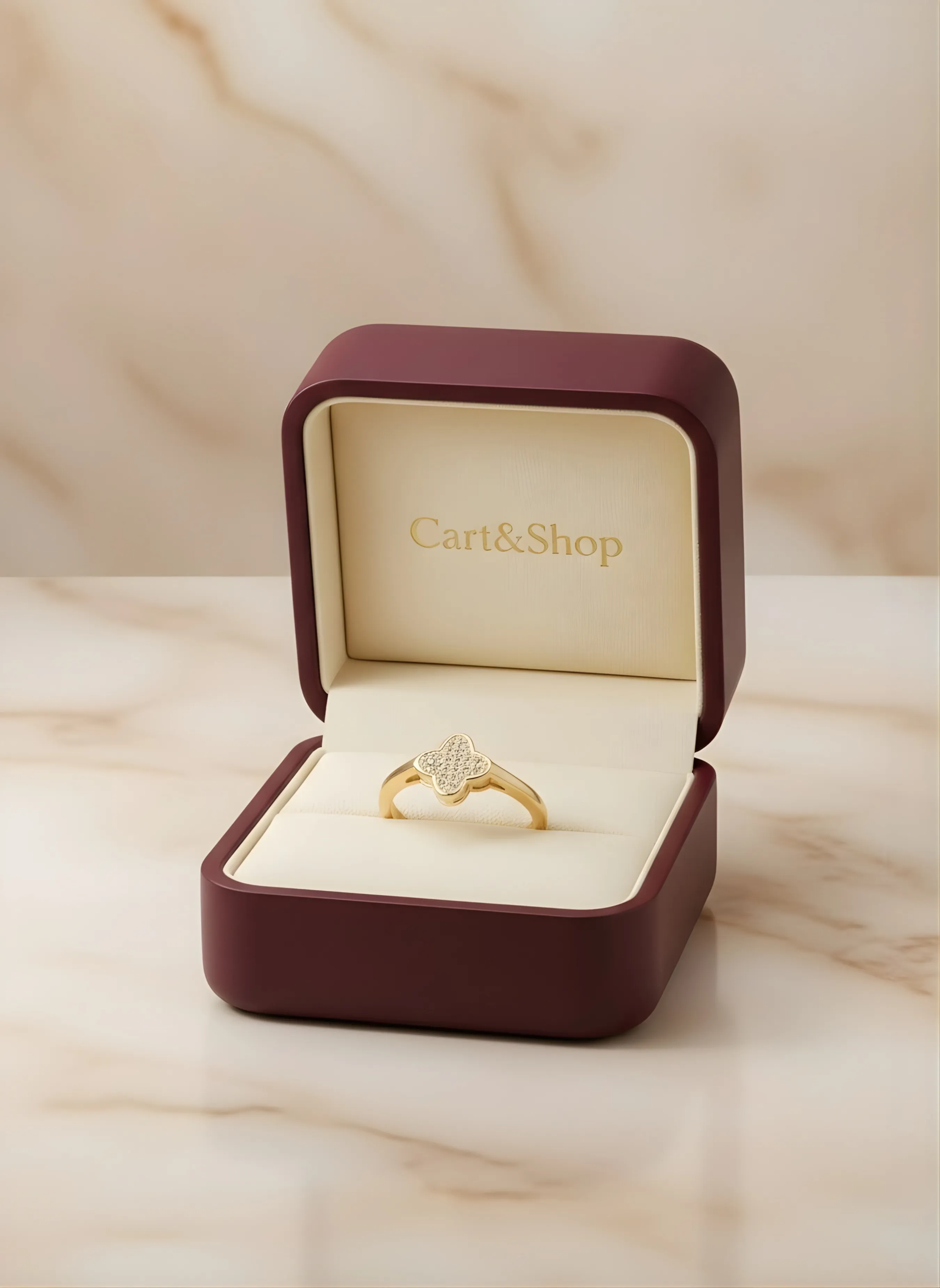The Signature Clover | Pavé Diamond Motif Ring