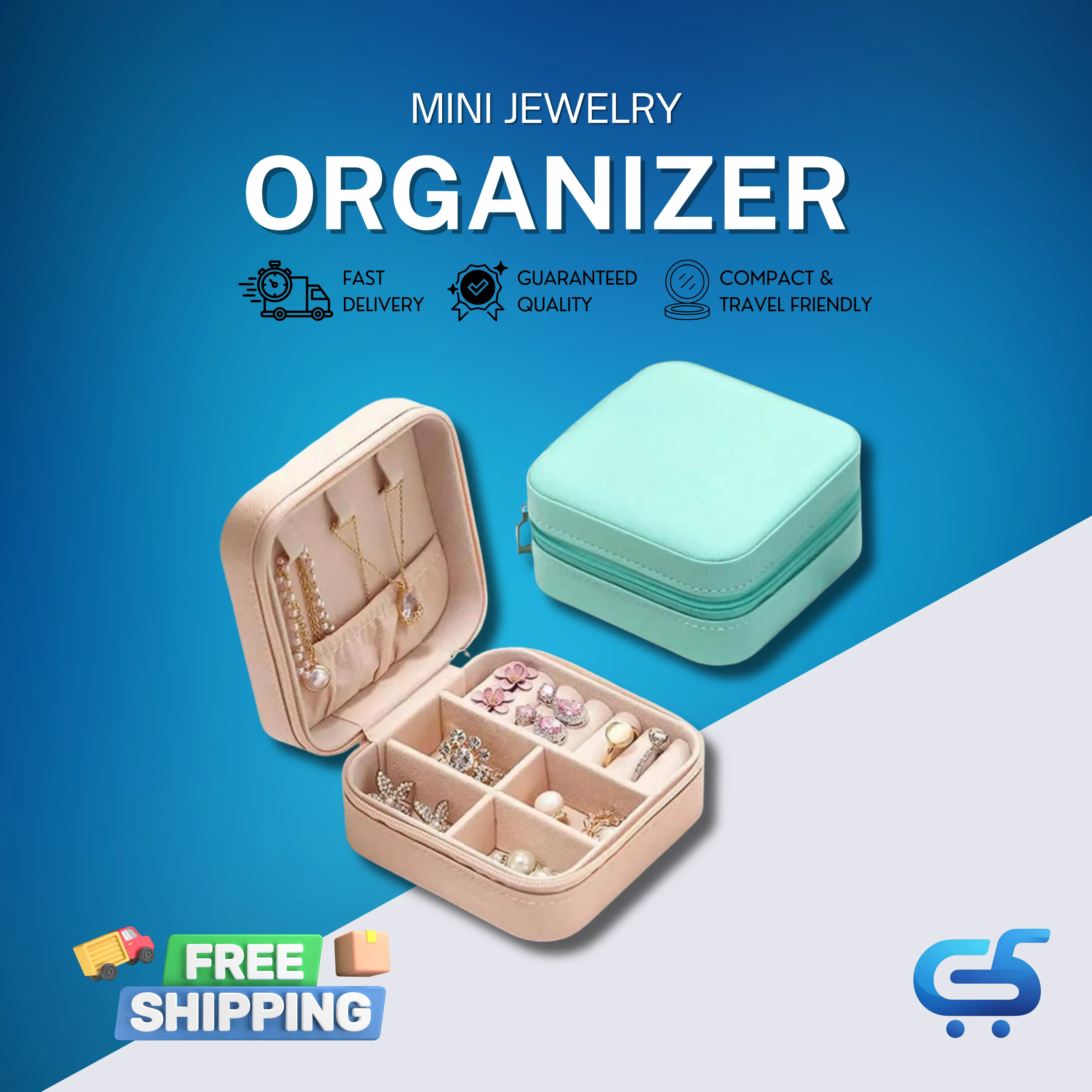 Mini Leather Jewelry Organizer