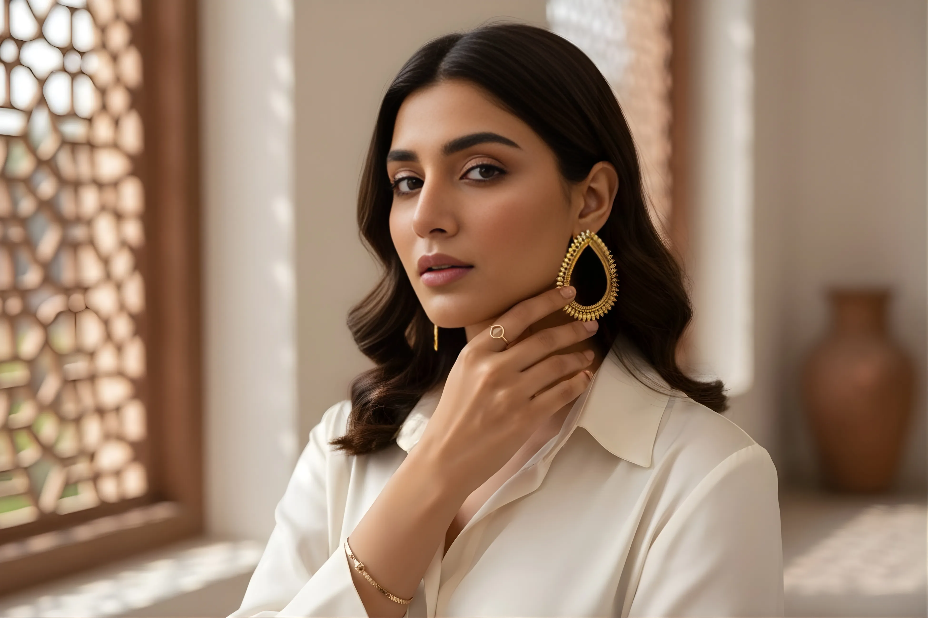 Royal Noir Teardrop Statement Earrings Duplicate