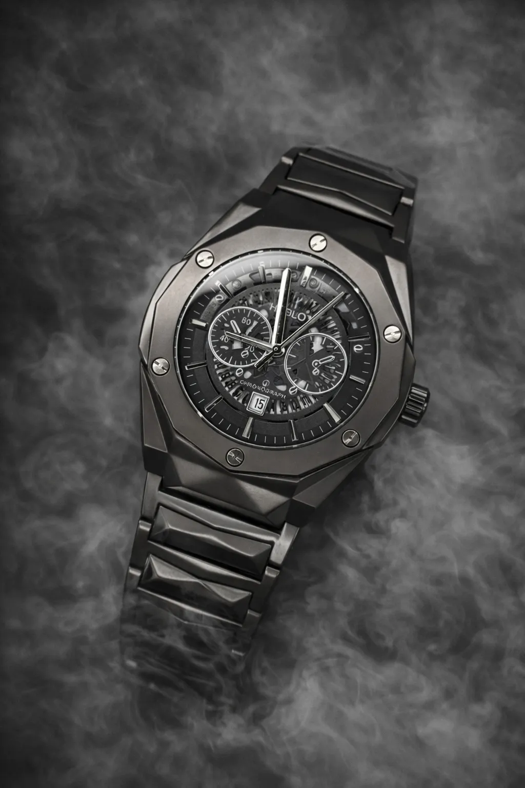 hublot diamond cut watch