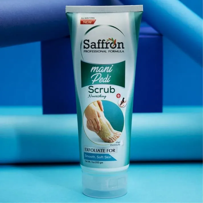 Saffron Hand & Foot Brightening Kit – 4-Step Mani-Pedi