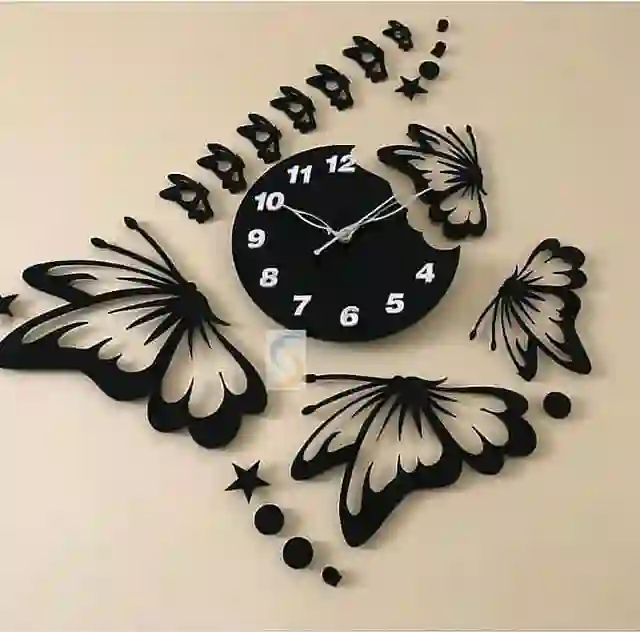 butterfly clock