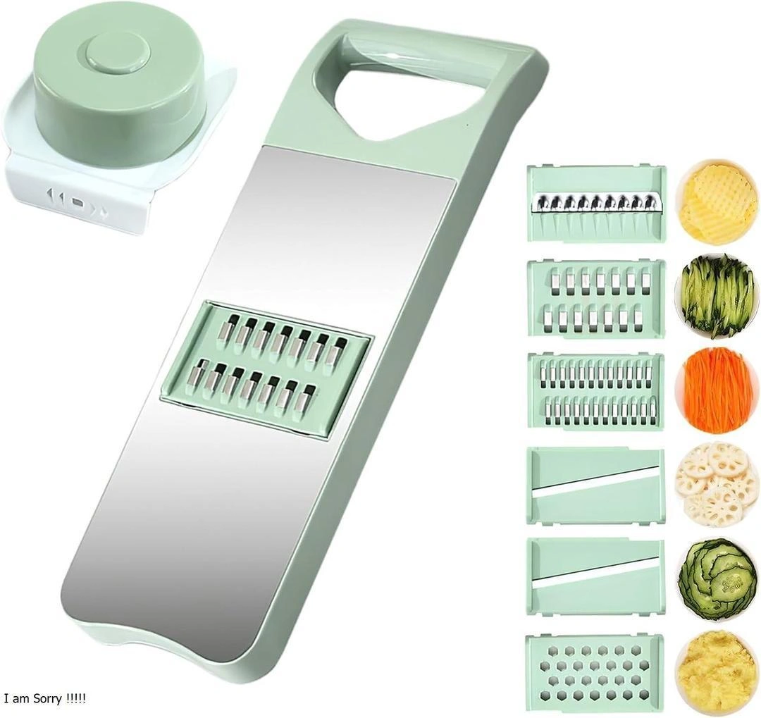 5-in-1 Green Vegetable Slicer (Dishwasher Safe)
