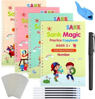 Sank Magic copybook(4books+10Refill