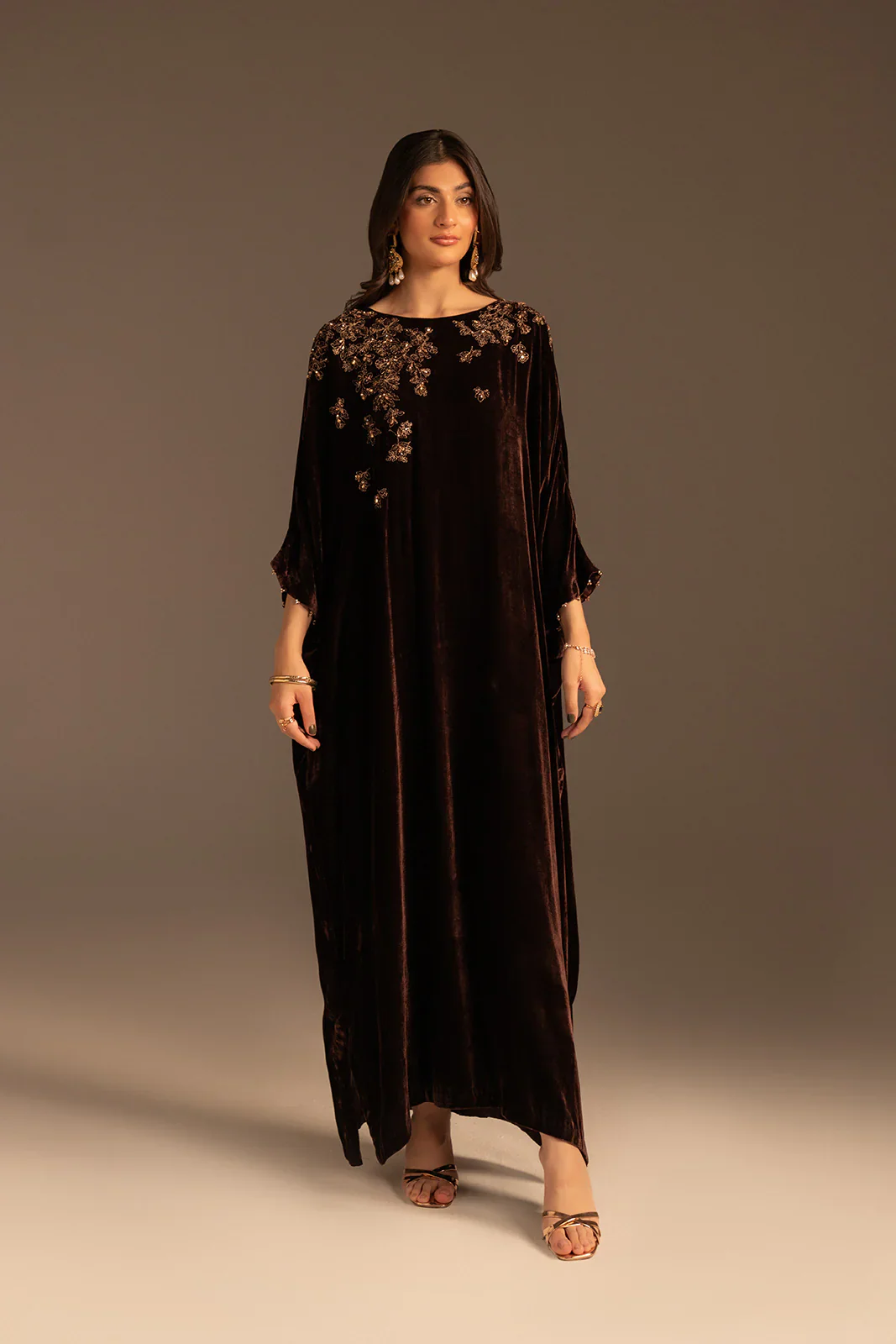 Velvet Bloom Kaftan