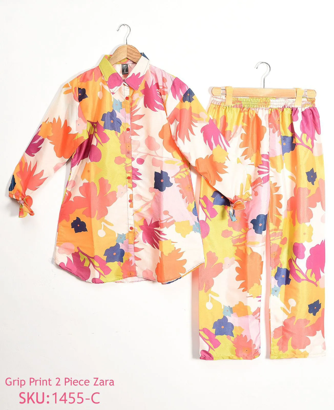 2pcs Co Ord Set Printed