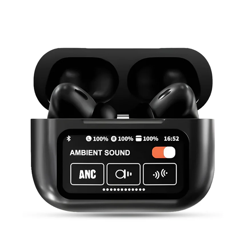 A9 pro display Earbuds Black