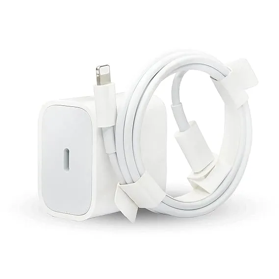 Apple 20 watt adapter pair with cable