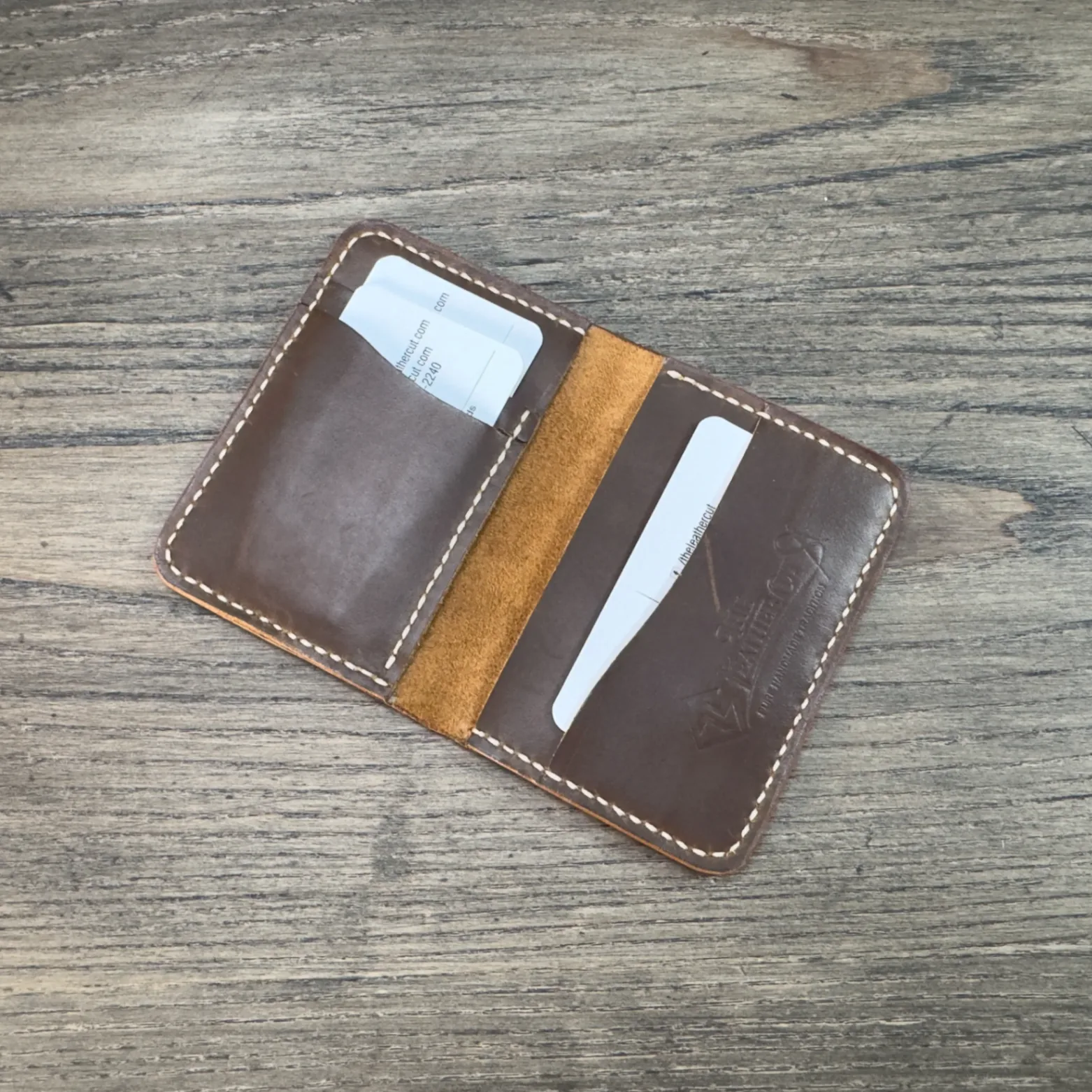 No. 13 bifold cardholder & wallet pullup tan leather